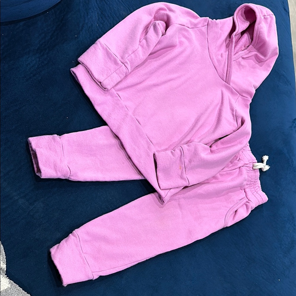 Cozy Kids' Pink Hoodie and Jogger Set